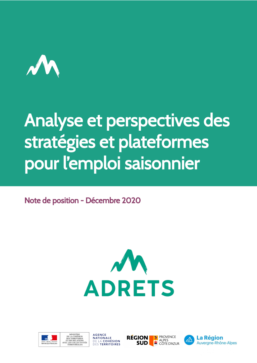 Analyse et perspectives des stratégies et plateformes pour l'emploi saisonnier