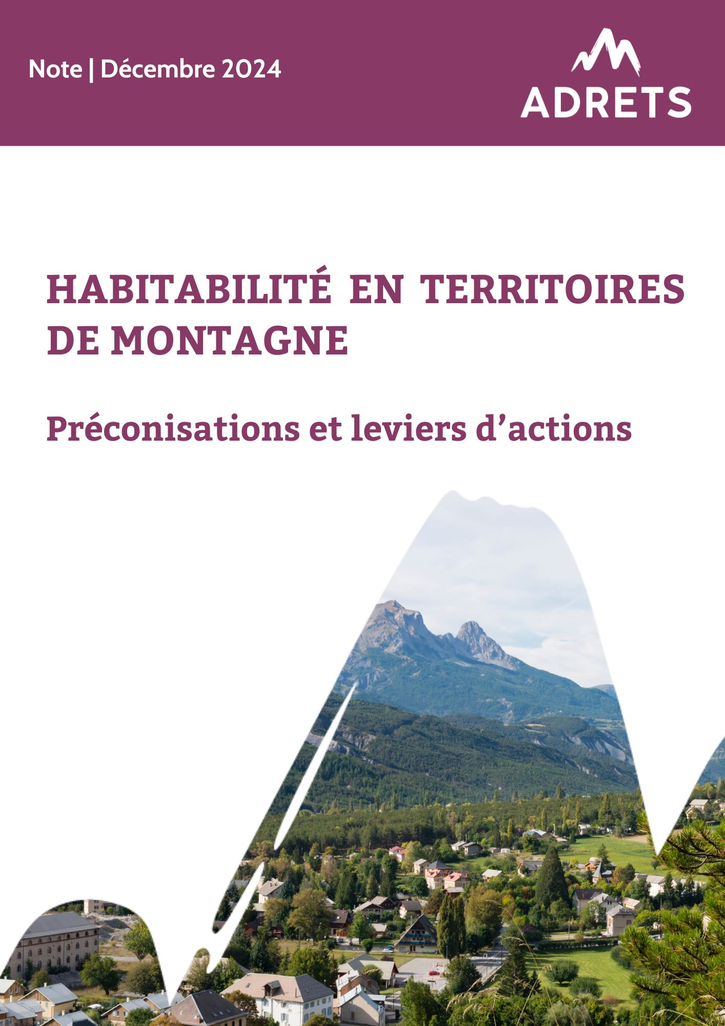 HABITABILITÉ EN TERRITOIRES DE MONTAGNE, Préconisations et leviers d’actions